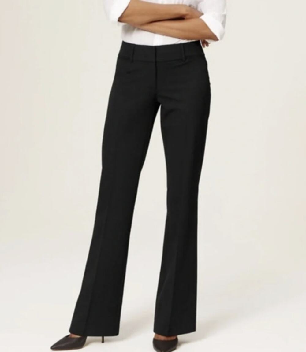 Ann Taylor LOFT Size 6 Black Julie Trouser Pants